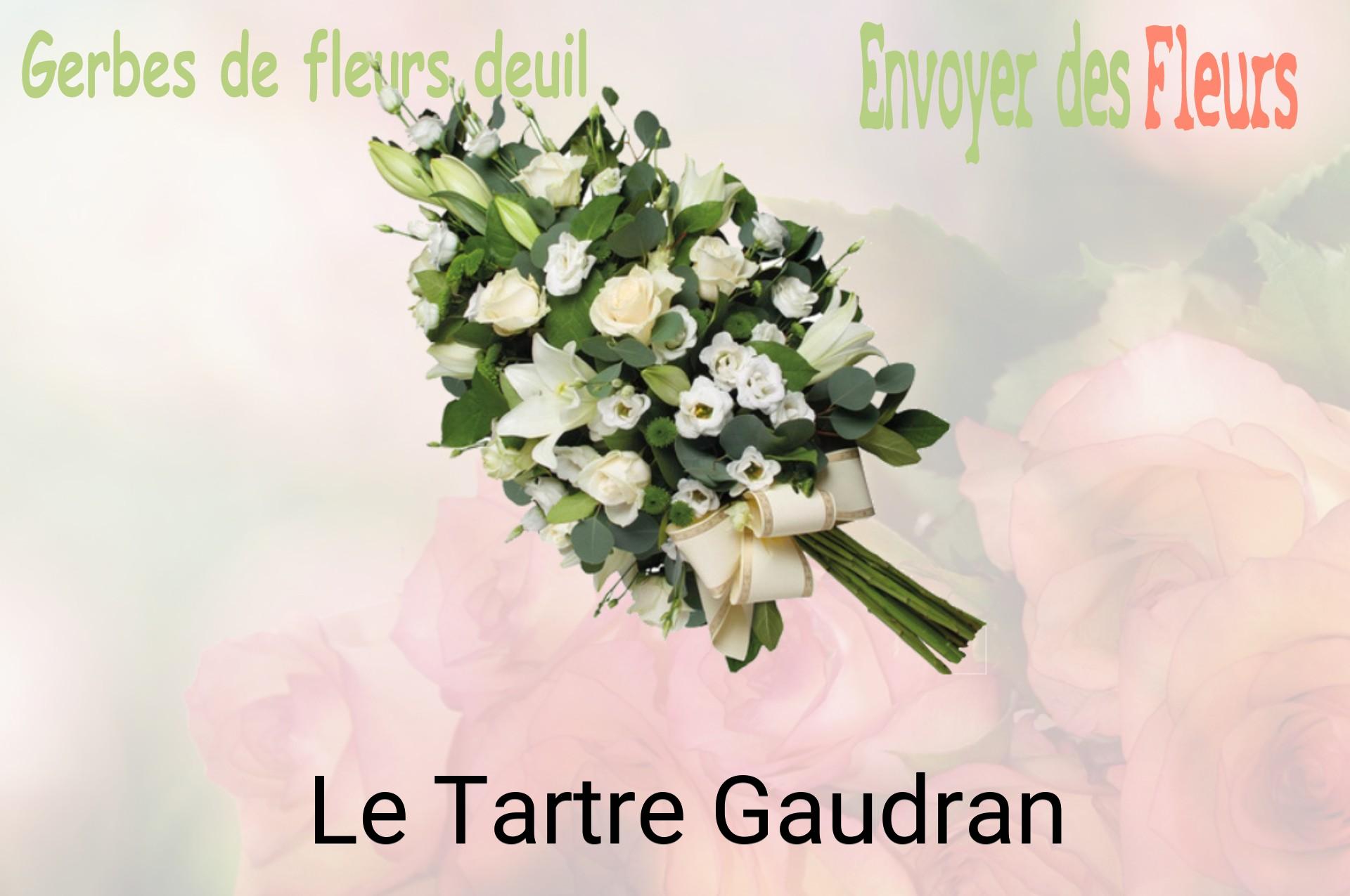 Gerbe de fleurs de deuil livrée à Le Tartre-Gaudran